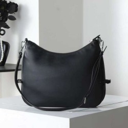 High Quality Replica Prada Fold Large Crossbody Bag 1BC288 Black/Brown Super Clone Knockoff Prada Fold Large Crossbody Bag 1BC288 Black/Brown