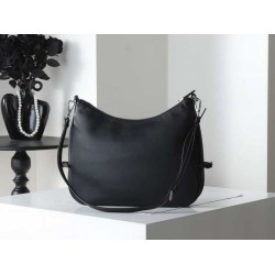 Super Clone Knockoff Prada Fold Large Crossbody Bag 1BC288 Black/Brown
