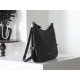 Super Clone Knockoff Prada Fold Large Crossbody Bag 1BC288 Black/Brown
