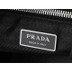 Super Clone Knockoff Prada Fold Large Crossbody Bag 1BC288 Black/Brown