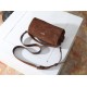 Super Clone Knockoff Prada Boston Crossbody Bag 2VH188 Brown Suede