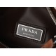 Super Clone Knockoff Prada Boston Crossbody Bag 2VH188 Brown Suede