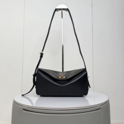 Super Clone Knockoff Balenciaga Le 7 Medium Crossbody Bag Black