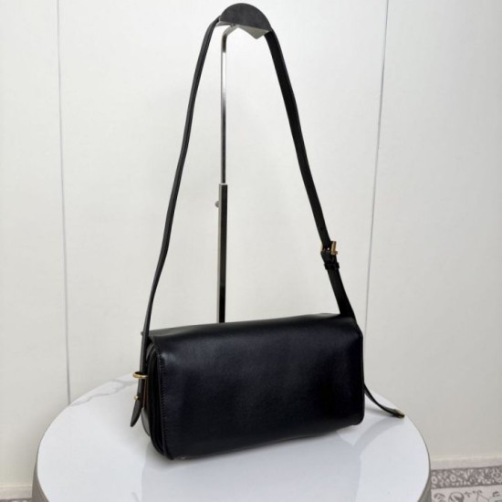 Super Clone Knockoff Balenciaga Le 7 Medium Crossbody Bag Black