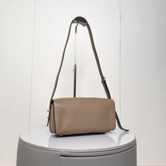 Super Clone Knockoff Balenciaga Le 7 Medium Crossbody Bag Apricot