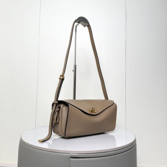 Super Clone Knockoff Balenciaga Le 7 Medium Crossbody Bag Apricot