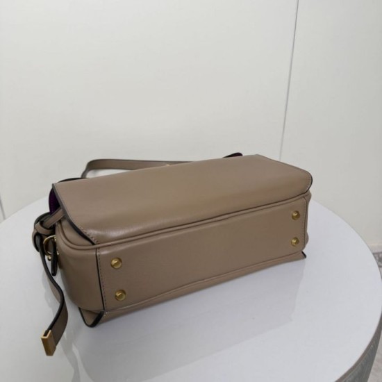 Super Clone Knockoff Balenciaga Le 7 Medium Crossbody Bag Apricot