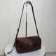 Super Clone Knockoff Balenciaga Le 7 Crossbody Bag Brown Suede