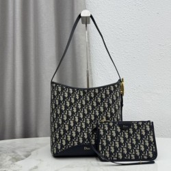 Mirror Quality Replica Dior Médaillon Medium Bucket Bag M1532 Dior Oblique Blue Knockoff