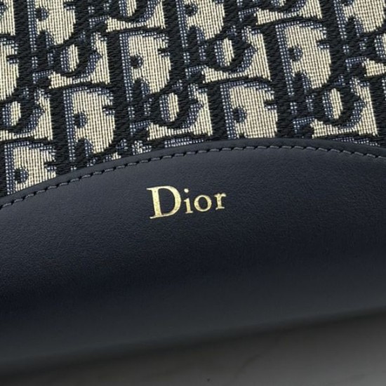 Mirror Quality Replica Dior Médaillon Medium Bucket Bag M1532 Dior Oblique Blue Knockoff