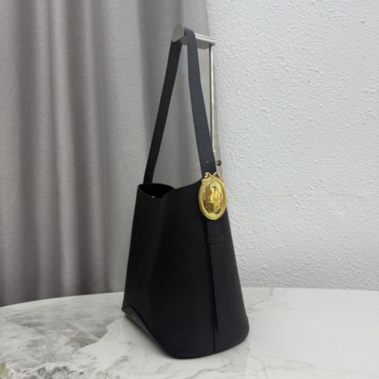 Mirror Quality Replica Dior Médaillon Medium Bucket Bag M1532 Black Knockoff