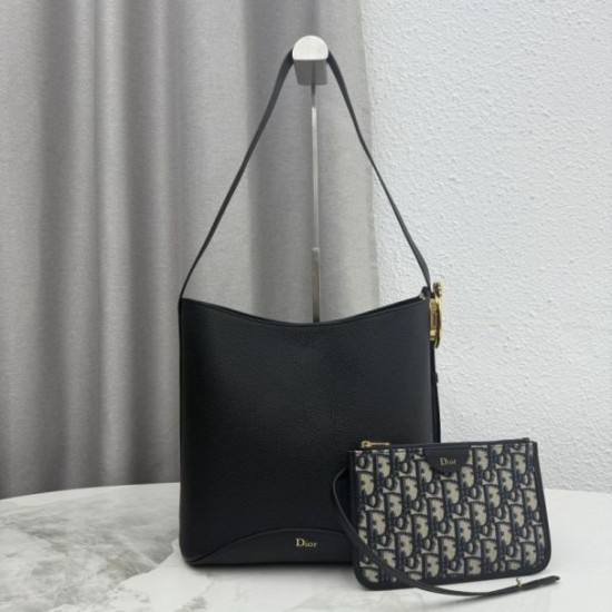 Mirror Quality Replica Dior Médaillon Medium Bucket Bag M1532 Black Knockoff