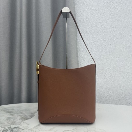 Mirror Quality Replica Dior Médaillon Medium Bucket Bag M1532 Brown Knockoff