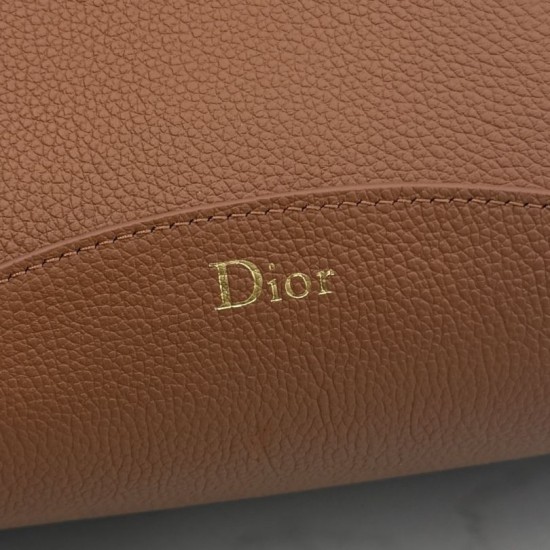 Mirror Quality Replica Dior Médaillon Medium Bucket Bag M1532 Brown Knockoff
