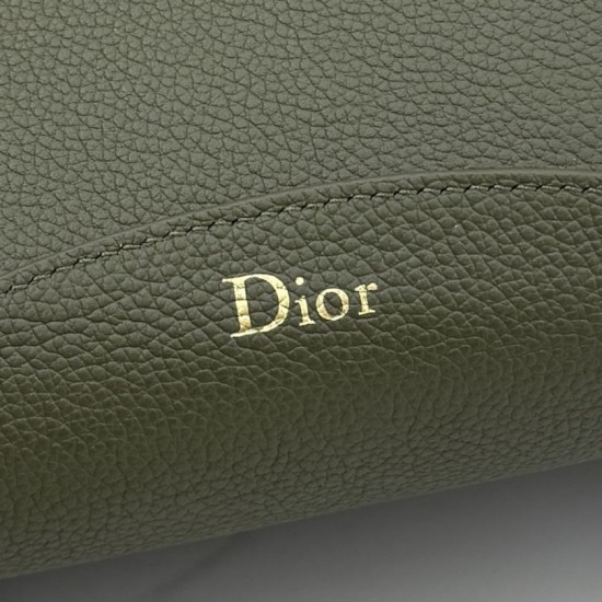 Mirror Quality Replica Dior Médaillon Medium Bucket Bag M1532 Dark Green Knockoff