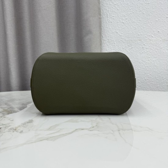 Mirror Quality Replica Dior Médaillon Medium Bucket Bag M1532 Dark Green Knockoff