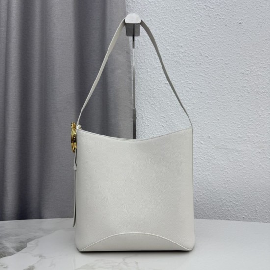 Mirror Quality Replica Dior Médaillon Medium Bucket Bag M1532 White Knockoff