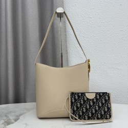 Mirror Quality Replica Dior Médaillon Medium Bucket Bag M1532 Beige Knockoff