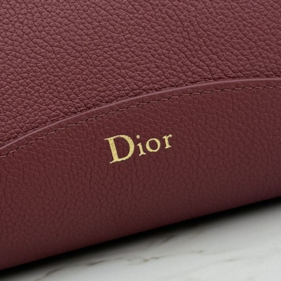 Mirror Quality Replica Dior Médaillon Medium Bucket Bag M1532 Burgundy Knockoff