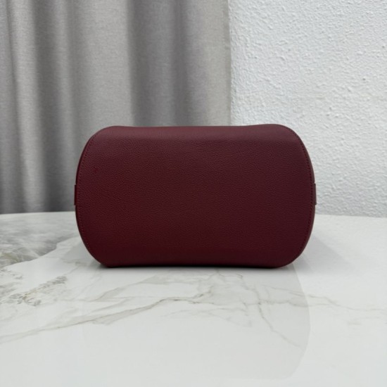Mirror Quality Replica Dior Médaillon Medium Bucket Bag M1532 Burgundy Knockoff