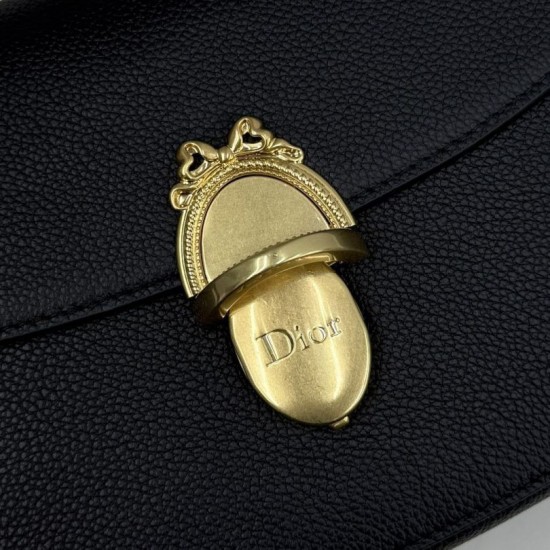 Mirror Quality Replica Dior Médaillon Crossbody Bag M3920 Black Knockoff