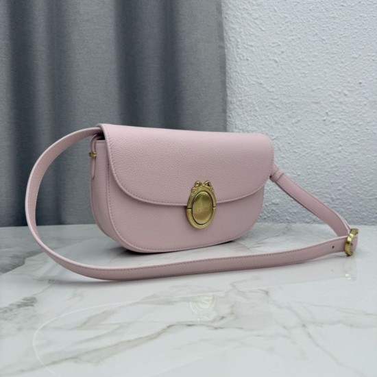 Mirror Quality Replica Dior Médaillon Crossbody Bag 23cm M3920 Pink Knockoff