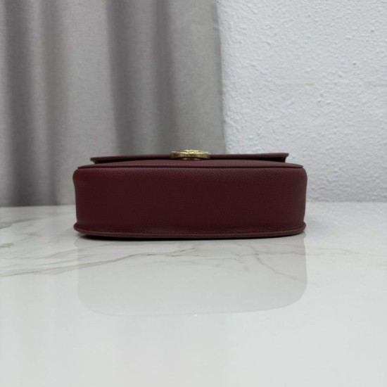 Mirror Quality Replica Dior Médaillon Crossbody Bag 23cm M3920 Burgundy Knockoff