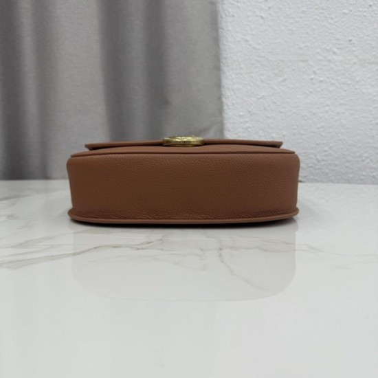 Mirror Quality Replica Dior Médaillon Crossbody Bag 23cm M3920 Brown Knockoff