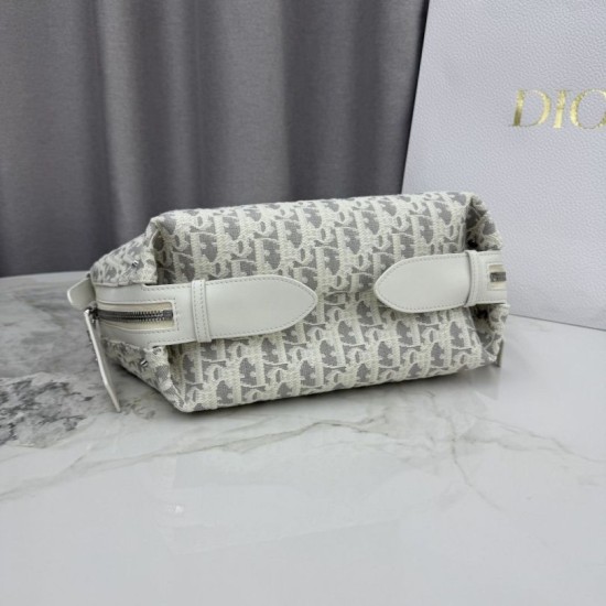 Premium Replica Dior D-Journey small shoulder bag M2416 beige/gray Fake Mirror Quality Replica Dior D-Journey small shoulder bag M2416 beige/gray Knockoff