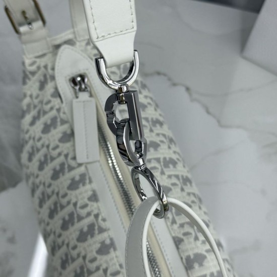 Premium Replica Dior D-Journey small shoulder bag M2416 beige/gray Fake Mirror Quality Replica Dior D-Journey small shoulder bag M2416 beige/gray Knockoff