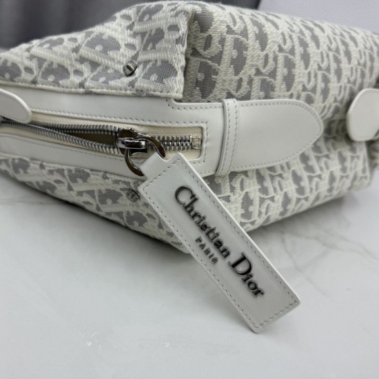 Premium Replica Dior D-Journey small shoulder bag M2416 beige/gray Fake Mirror Quality Replica Dior D-Journey small shoulder bag M2416 beige/gray Knockoff