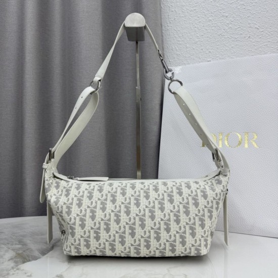 Premium Replica Dior D-Journey small shoulder bag M2416 beige/gray Fake Mirror Quality Replica Dior D-Journey small shoulder bag M2416 beige/gray Knockoff