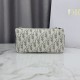 Premium Replica Dior Oblique Bow Chain clutch S2504 beige/gray Fake Mirror Quality Replica Dior Oblique Bow Chain clutch S2504 beige/gray Knockoff