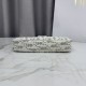 Premium Replica Dior Oblique Bow Chain clutch S2504 beige/gray Fake Mirror Quality Replica Dior Oblique Bow Chain clutch S2504 beige/gray Knockoff