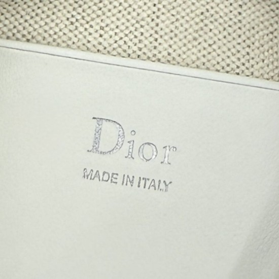 Premium Replica Dior Oblique Bow Chain clutch S2504 beige/gray Fake Mirror Quality Replica Dior Oblique Bow Chain clutch S2504 beige/gray Knockoff