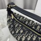 Premium Replica Dior Nomad clutch S2424 Oblique blue Fake Mirror Quality Replica Dior Nomad clutch S2424 Oblique blue Knockoff