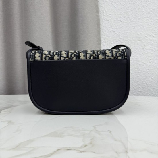 Mirror Quality Replica Dior Médaillon shoulder bag M3920 Oblique blue Knockoff
