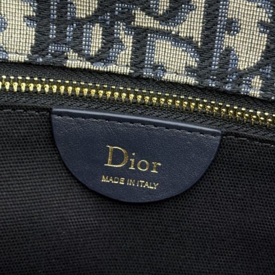 Mirror Quality Replica Dior Médaillon shoulder bag M3920 Oblique blue Knockoff