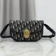 Mirror Quality Replica Dior Médaillon shoulder bag M3920 Oblique blue Knockoff
