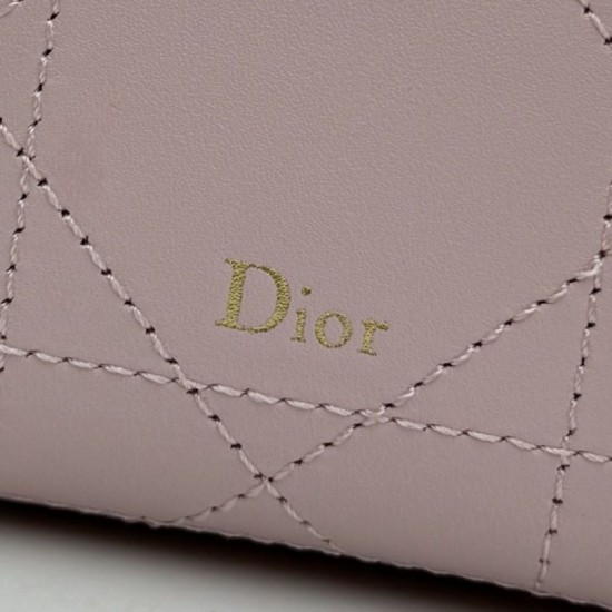 Mirror Quality Replica Dior Trianon Soft Vanity Mini Chain handbag S4613 pink Knockoff