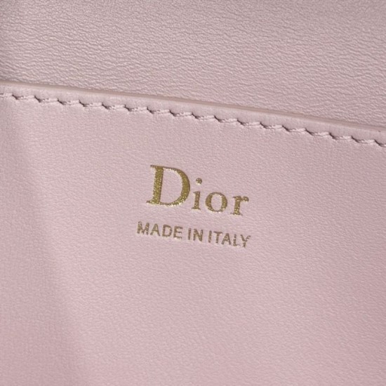 Mirror Quality Replica Dior Trianon Soft Vanity Mini Chain handbag S4613 pink Knockoff
