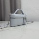 Mirror Quality Replica Dior Trianon Soft Vanity Mini Chain handbag S4613 blue Knockoff