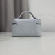 Mirror Quality Replica Dior Trianon Soft Vanity Mini Chain handbag S4613 blue Knockoff