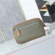 Mirror Quality Replica Prada nylon/saffiano leather travel clutch olive green Knockoff
