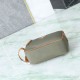 Mirror Quality Replica Prada nylon/saffiano leather travel clutch olive green Knockoff