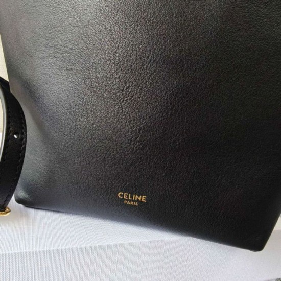 Mirror Quality Replica Celine Small Teen Hobo Shoulder Bag with Coin Purse in Black Knockoff