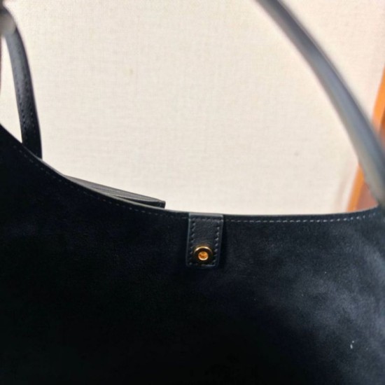 Mirror Quality Replica Celine Small Teen Hobo Shoulder Bag with Coin Purse in Black Knockoff