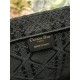 Mirror Quality Replica Dior Medium Book Tote Bag with Bee Strap in Black Knockoff