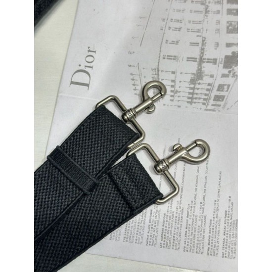 Mirror Quality Replica Dior Medium Book Tote Bag with Bee Strap in Black Knockoff