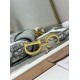 Mirror Quality Replica Dior Saddle Oblique Embroidered Shoulder Bag in Gray Knockoff